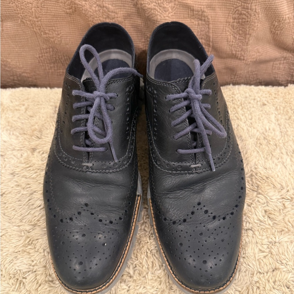 Cole Haan Black Wingtip Oxford Shoes